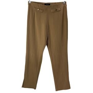 Autres Filles Tan Mid Rise Elastic Waist Pants Size S